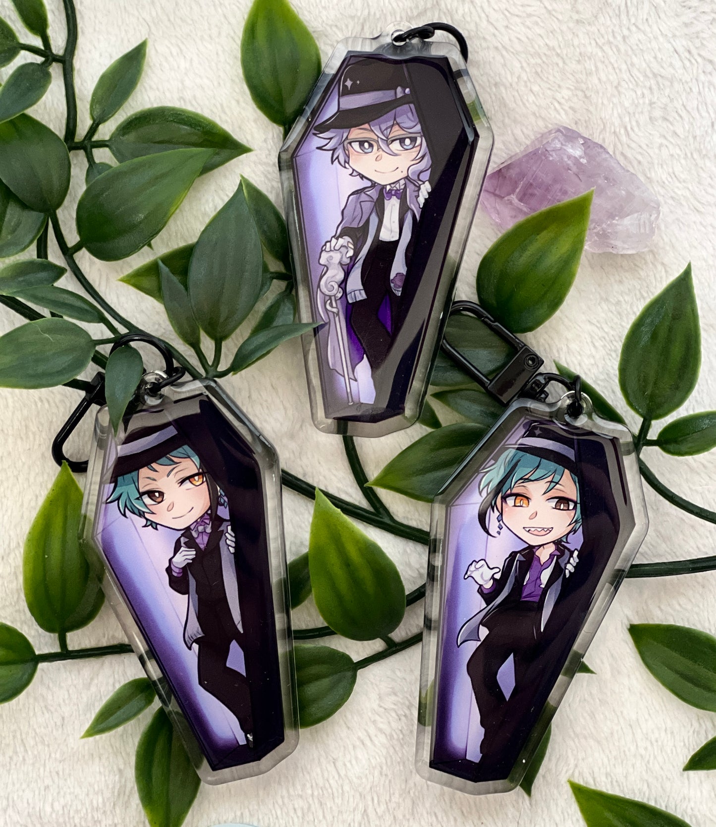 TWST Coffin Keychains