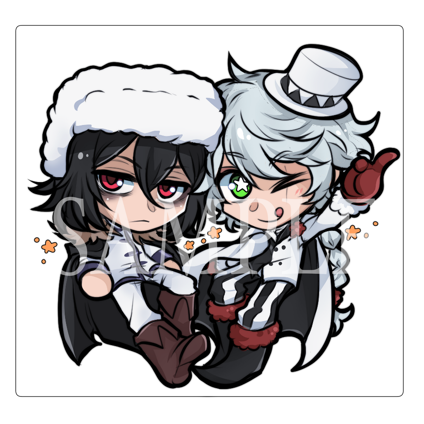 BSD Duos Stickers