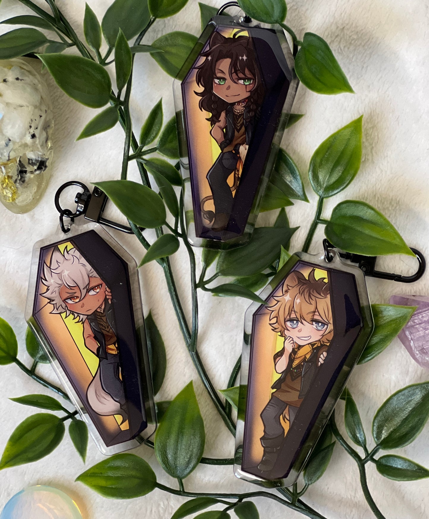 TWST Coffin Keychains