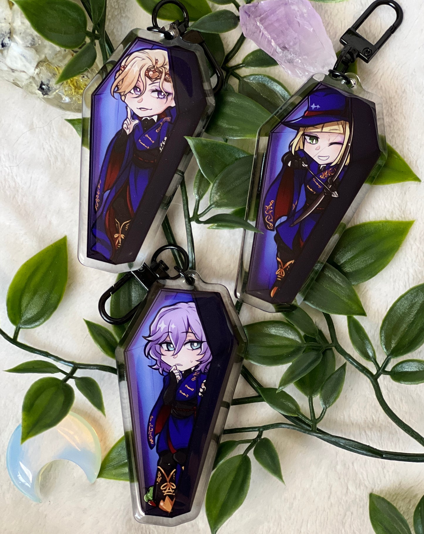 TWST Coffin Keychains