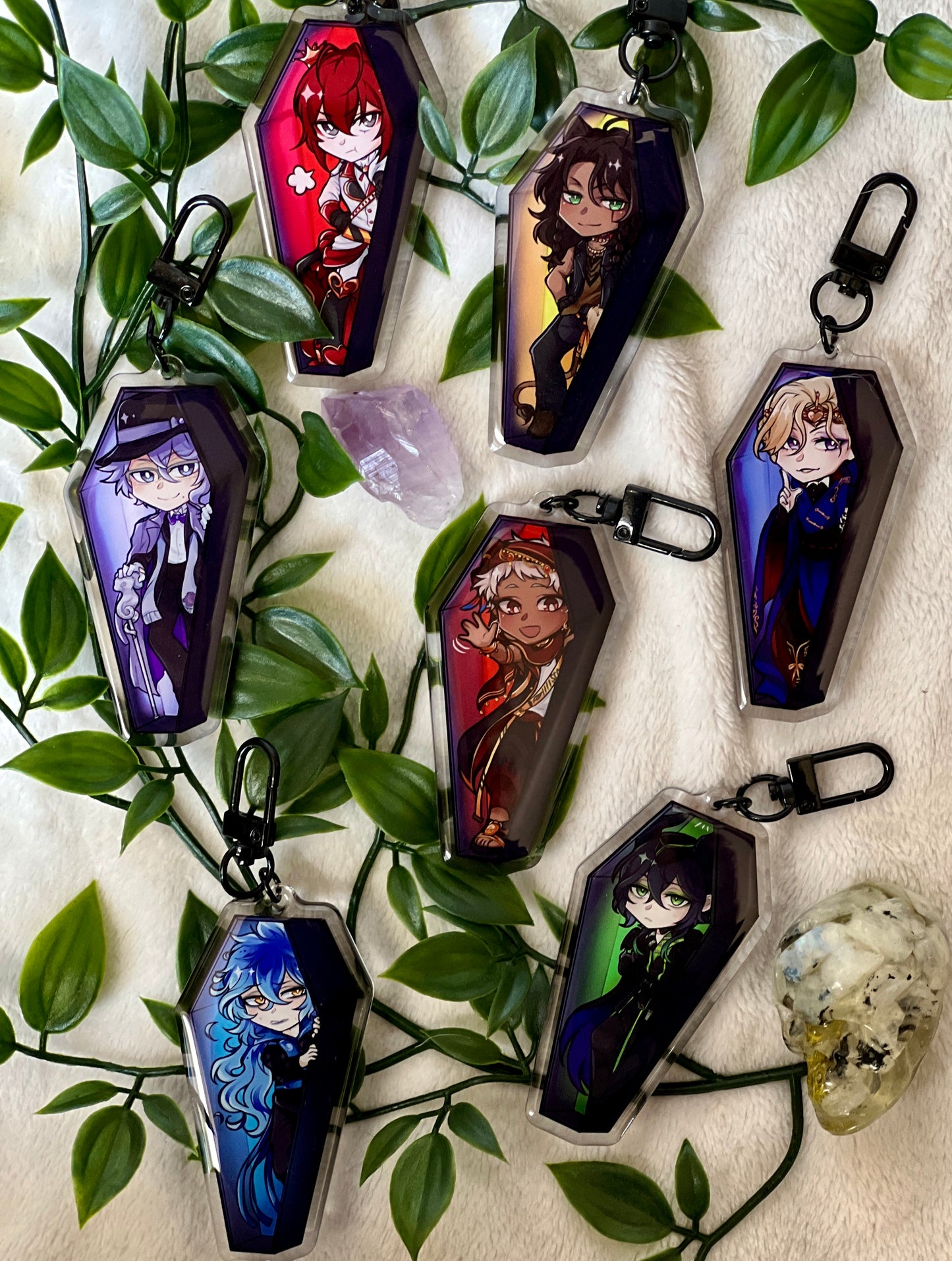 TWST Coffin Keychains