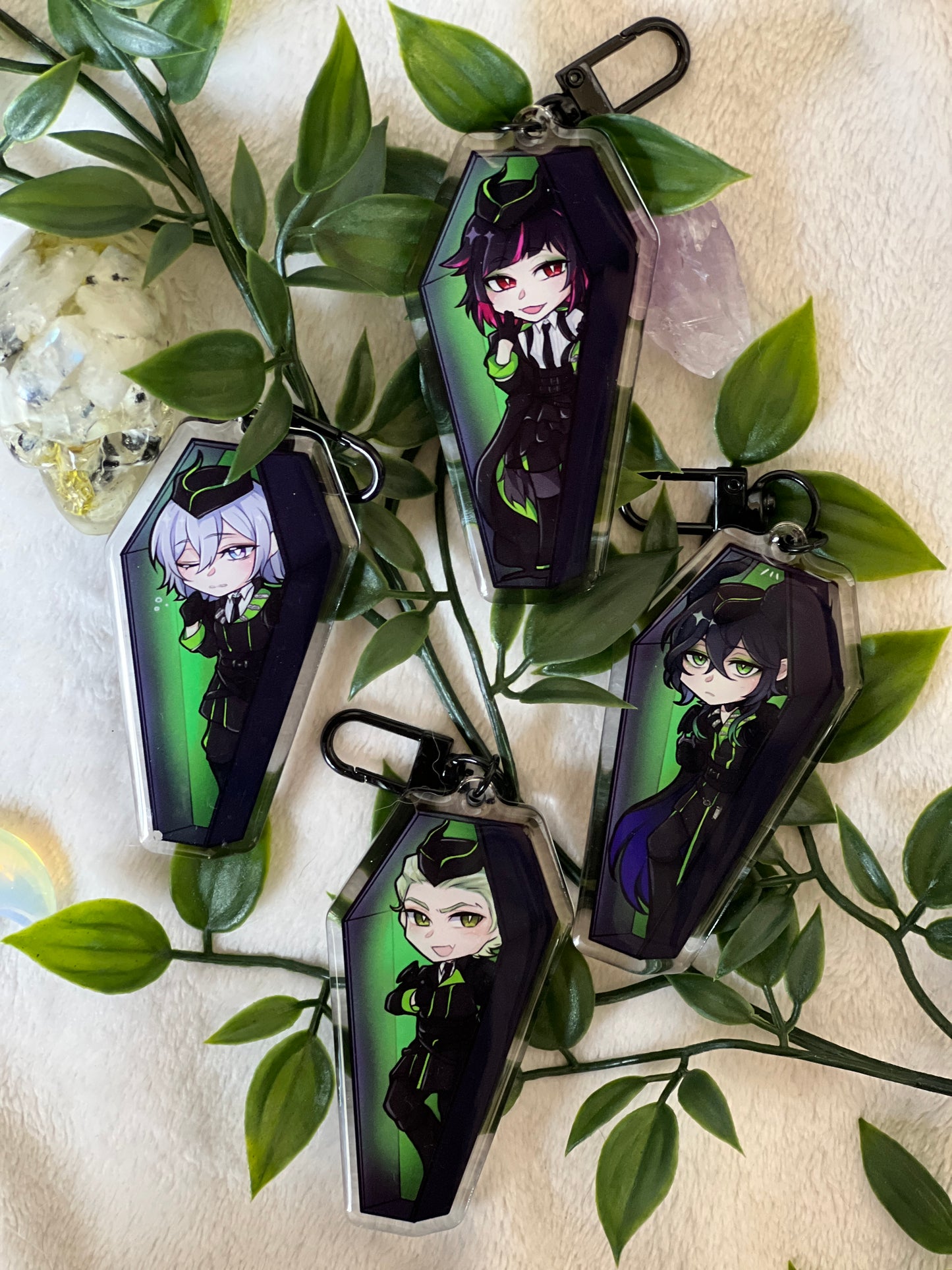 TWST Coffin Keychains