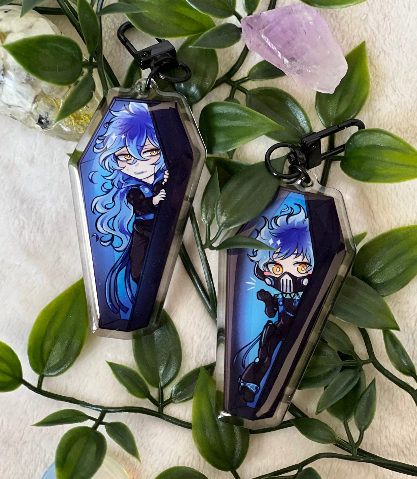 TWST Coffin Keychains