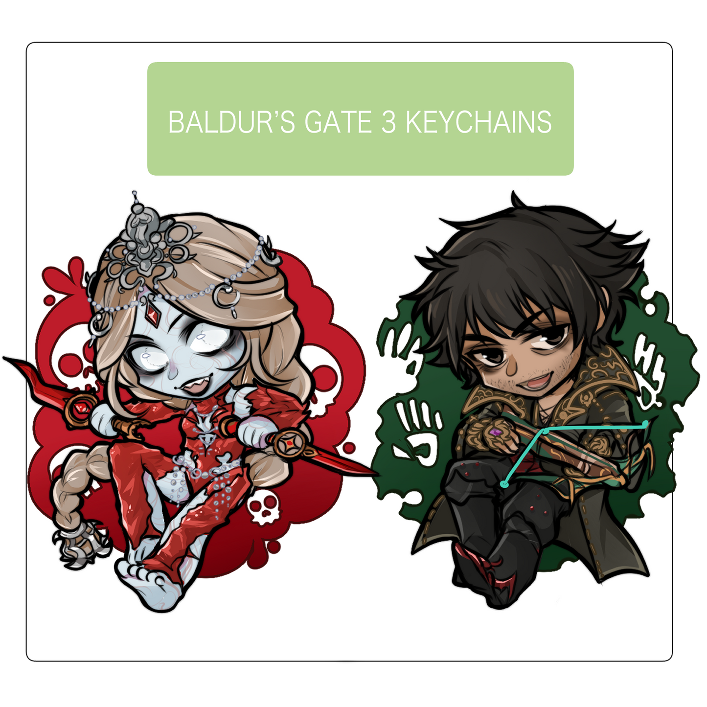 BG3 Companion Keychains