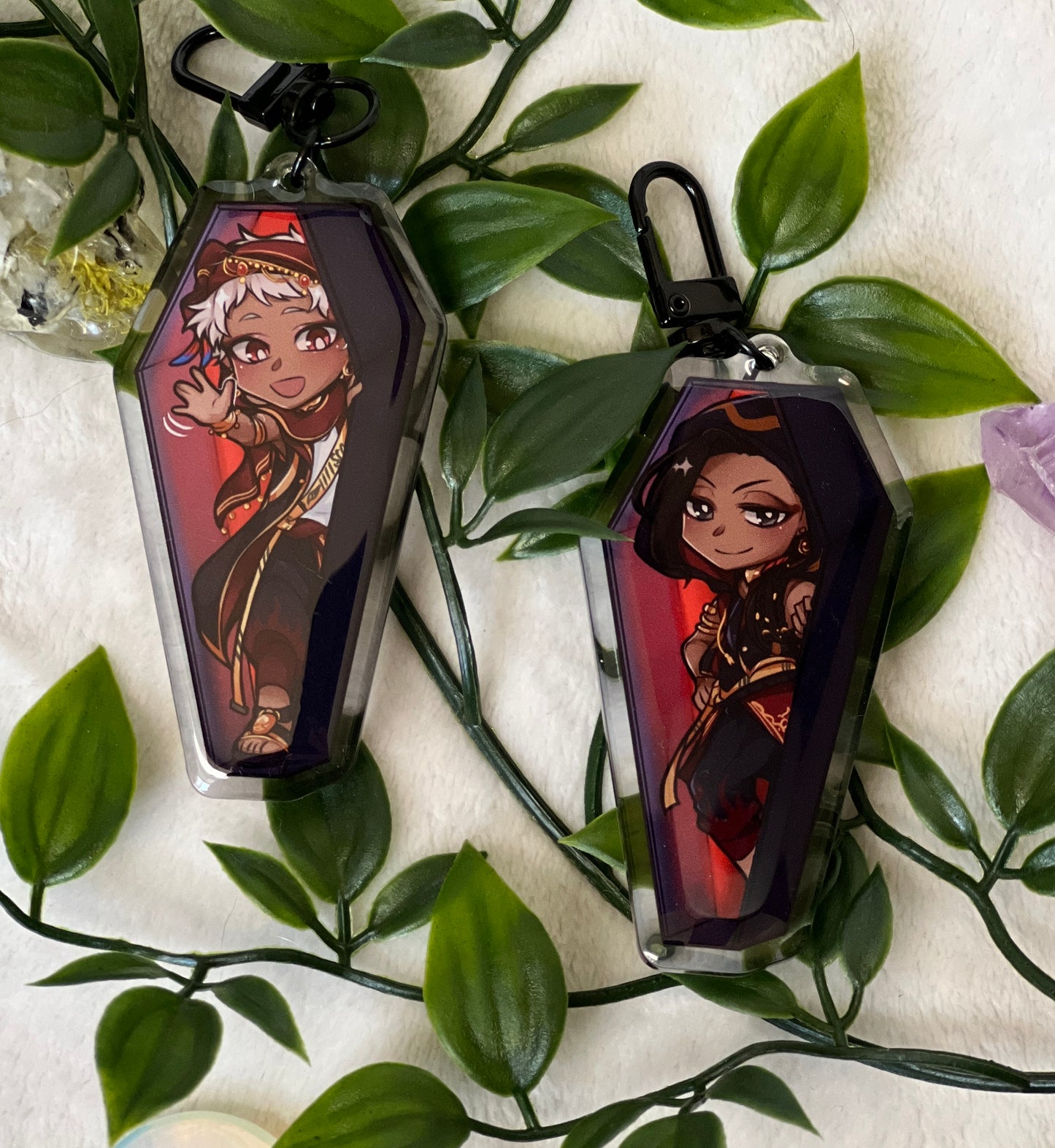 TWST Coffin Keychains