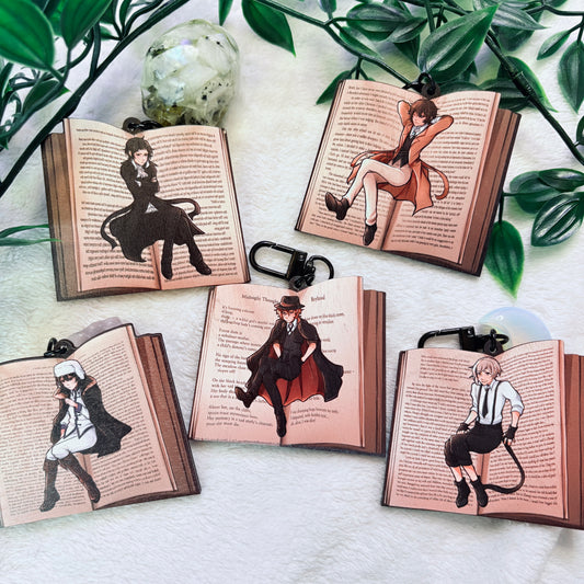 BSD Book Wooden Keychains
