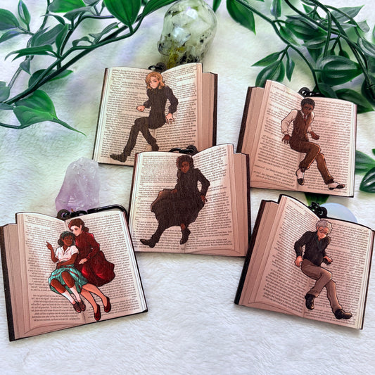 IWTV Book Wooden Keychains