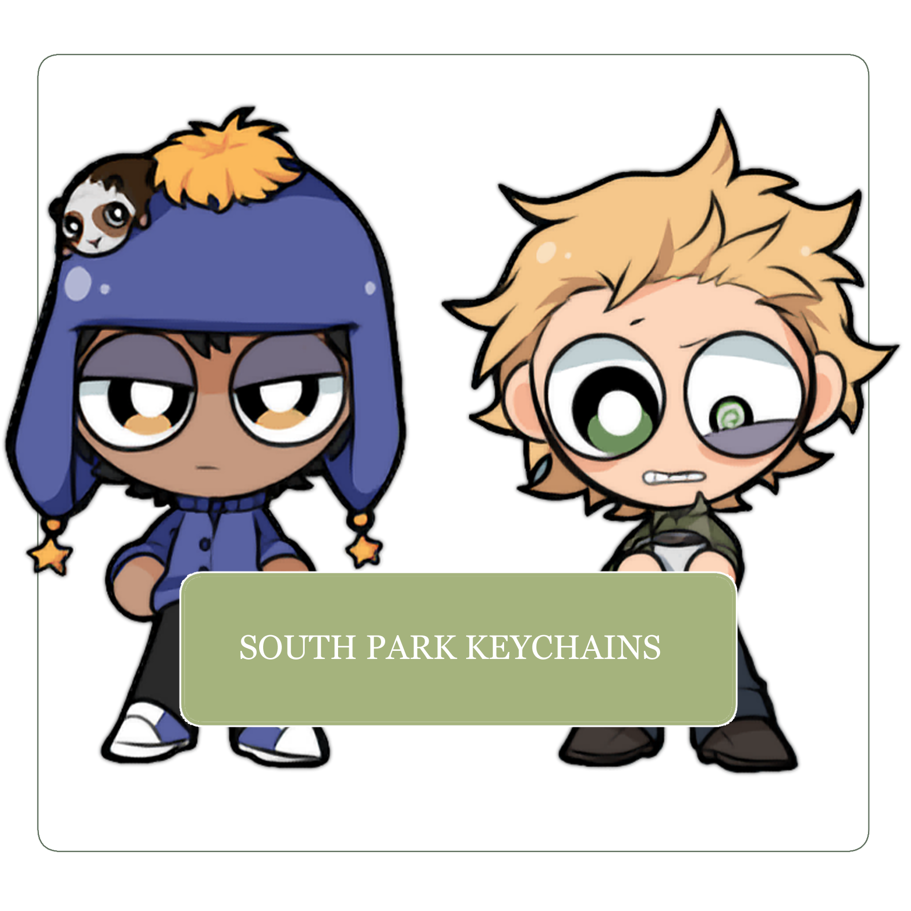 **CLEARANCE** SOUTH P PPG Style Keychains – Ironystrikes